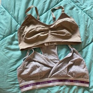 2 pair size large nursing bras